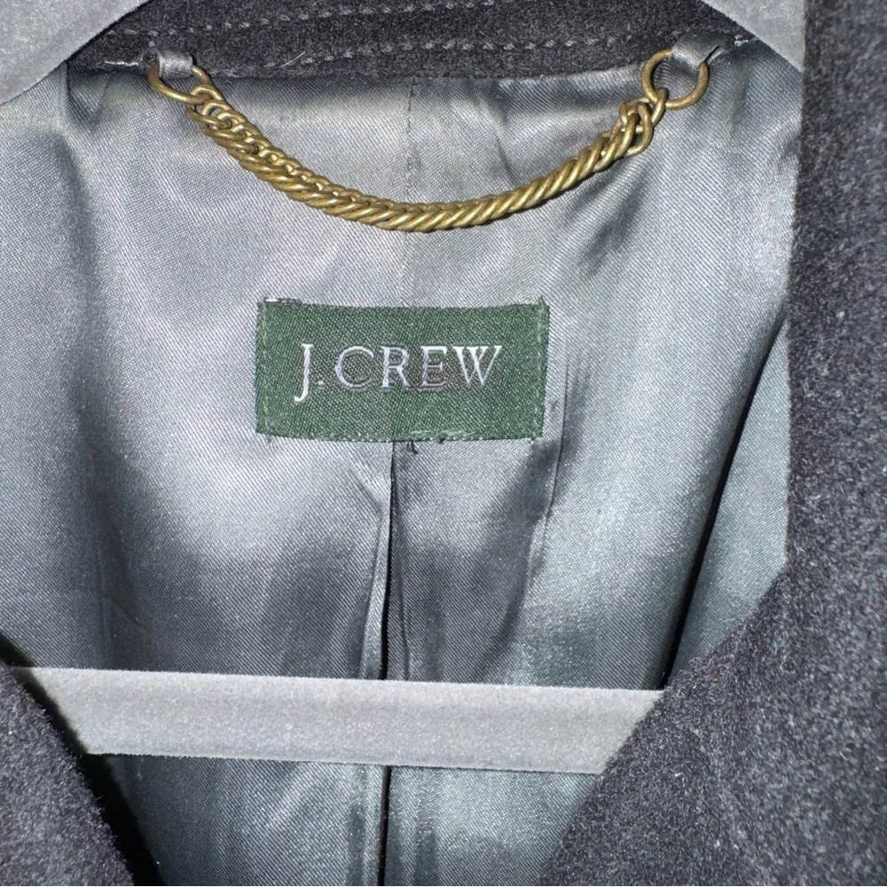 J Crew Classic black wool double breasted Pea Coat size small- great condition! - Picture 2 of 13
